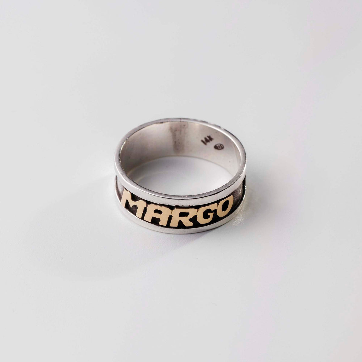 Cass Lettering Ring R23 Gold lettering inside & outside engravement – Cass Jewellery